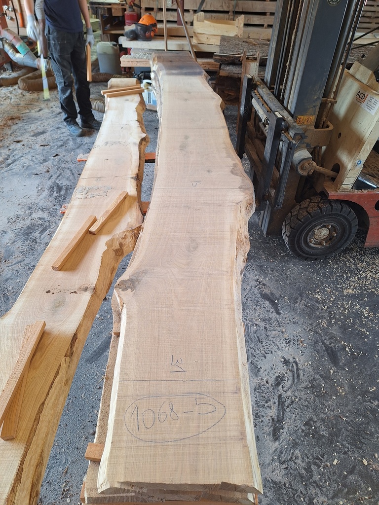 Plateau Chêne Commun 43 x 310-450 x 4030 mm de la boule 1068 - 5