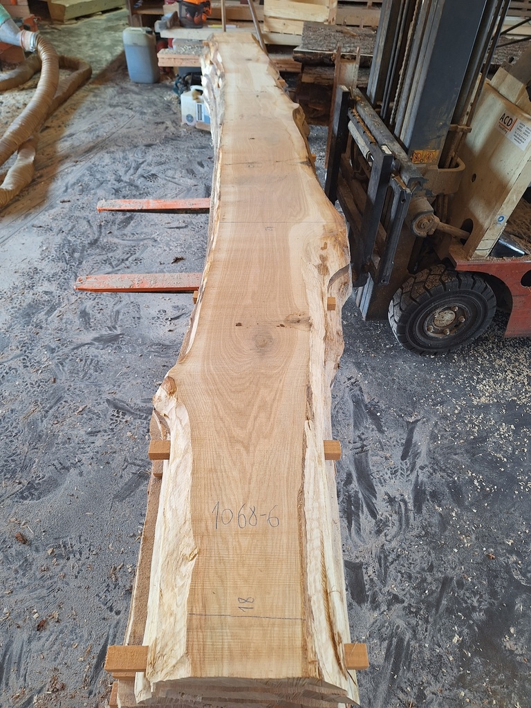 Plateau Chêne Commun 43 x 180-420 x 4030 mm de la boule 1068 - 6