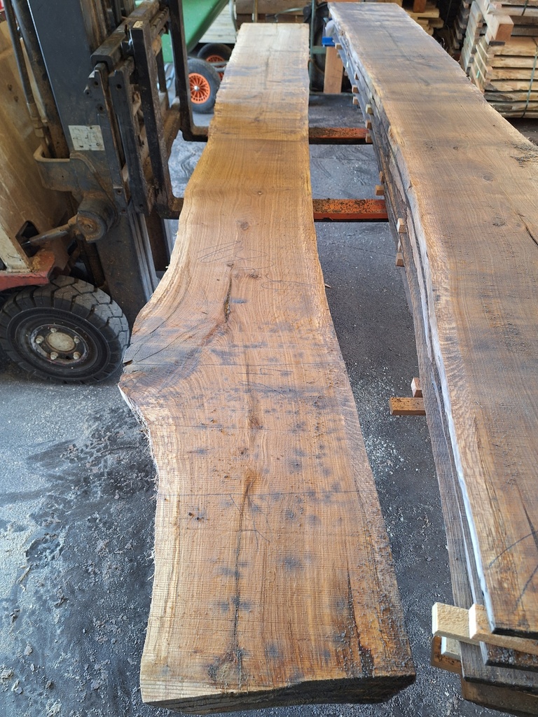 Plateau Chêne Commun 28 x 360-430 x 3780 mm de la boule 1072 - 6