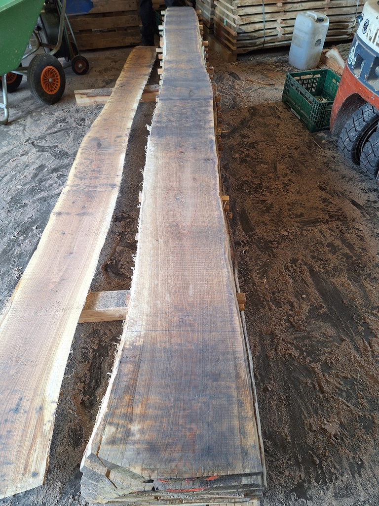 Plateau Chêne Commun 28 x 260-340 x 4030 mm de la boule 1073 - 8