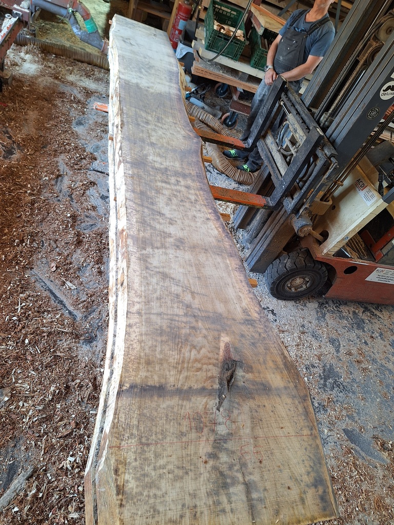 Plateau Chêne Commun 63 x 480-660 x 3860 mm de la boule 1078 - 6