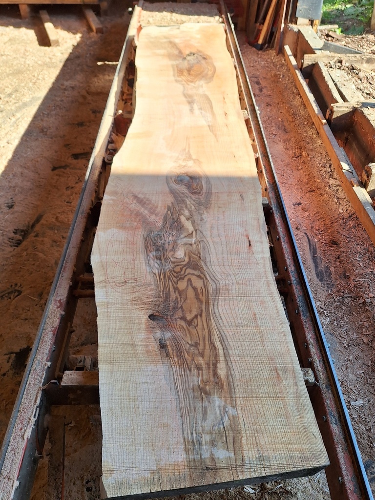 Plateau Frêne 63 x 570-740 x 4060 mm de la boule 1432 - 5