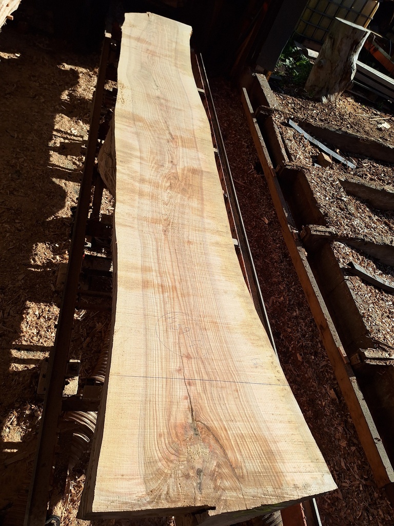 Plateau Frêne 53 x 590-660 x 4040 mm de la boule 1439 - 4