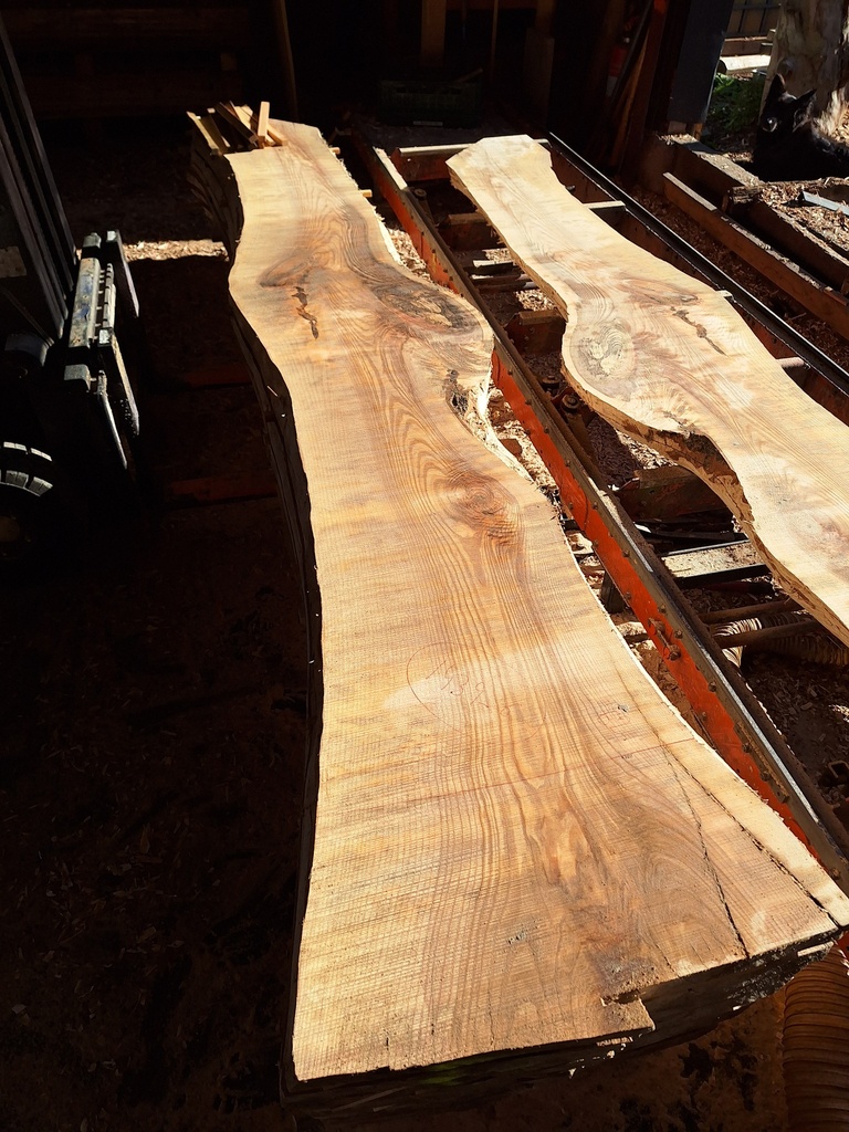 Plateau Frêne 53 x 430-620 x 4040 mm de la boule 1439 - 6