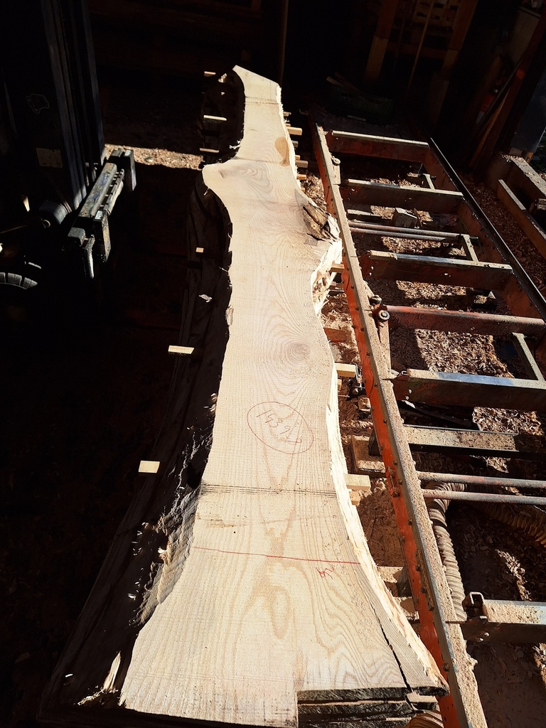 Plateau Frêne 53 x 210-360 x 4040 mm de la boule 1439 - 8