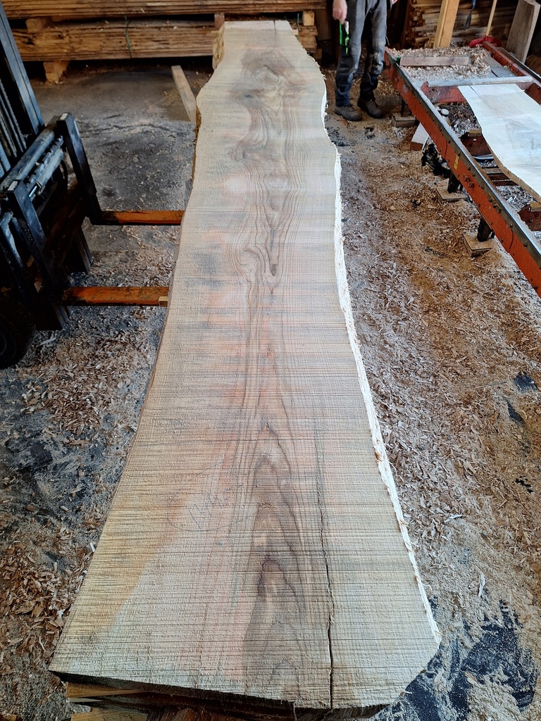 Plateau Frêne 53 x 460-520 x 3950 mm de la boule 1440 - 7