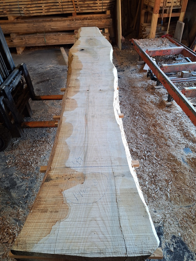 Plateau Frêne 53 x 360-440 x 3950 mm de la boule 1440 - 8