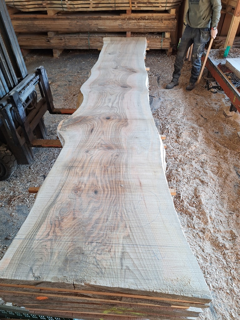 Plateau Frêne 53 x 590-720 x 4000 mm de la boule 1442 - 6