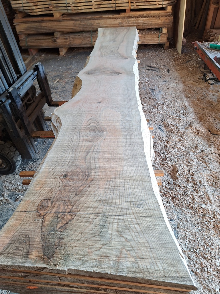 Plateau Frêne 53 x 520-640 x 4000 mm de la boule 1442 - 7