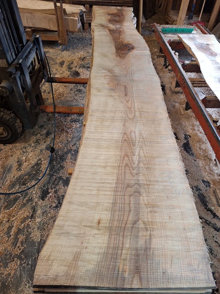 Plateau Frêne 43 x 540-580 x 4000 mm de la boule 1443 - 8