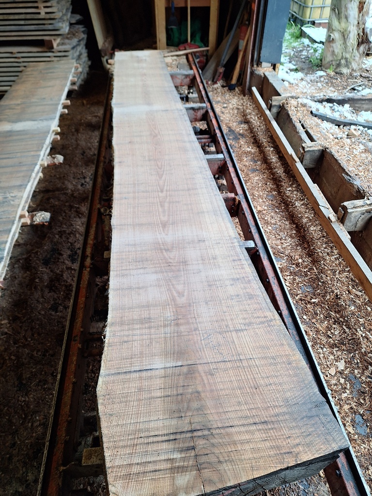 Plateau Chêne Rouge 43 x 500-640 x 4030 mm de la boule 1470 - 4