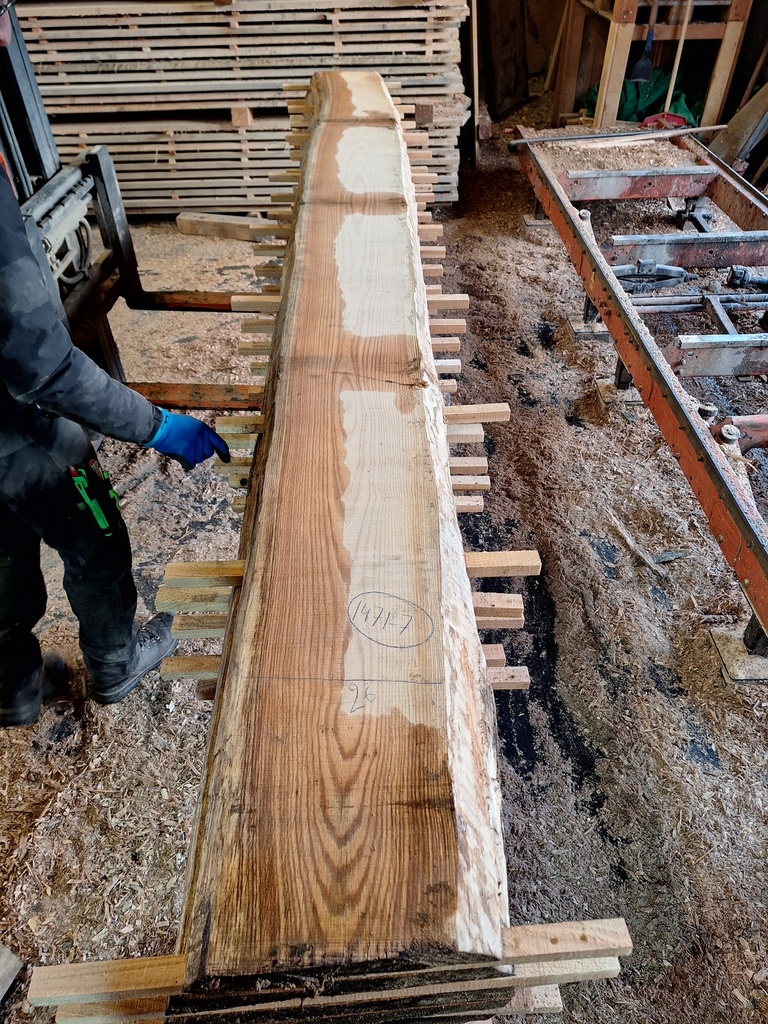 Plateau Chêne Rouge 43 x 260-290 x 4020 mm de la boule 1471 - 7