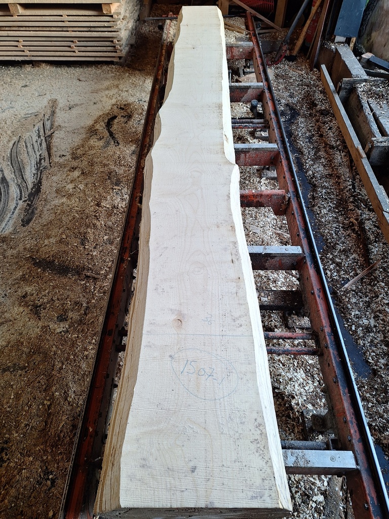 Plateau Erable 43 x 340-360 x 4120 mm de la boule 1507 - 1