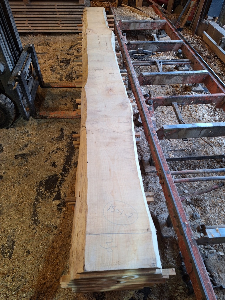 Plateau Erable 43 x 270-360 x 4120 mm de la boule 1507 - 7