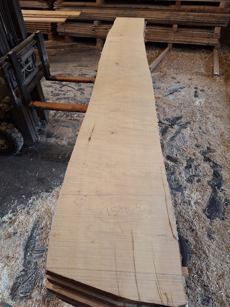 Plateau Erable 53 x 480-580 x 4100 mm de la boule 1508 - 4