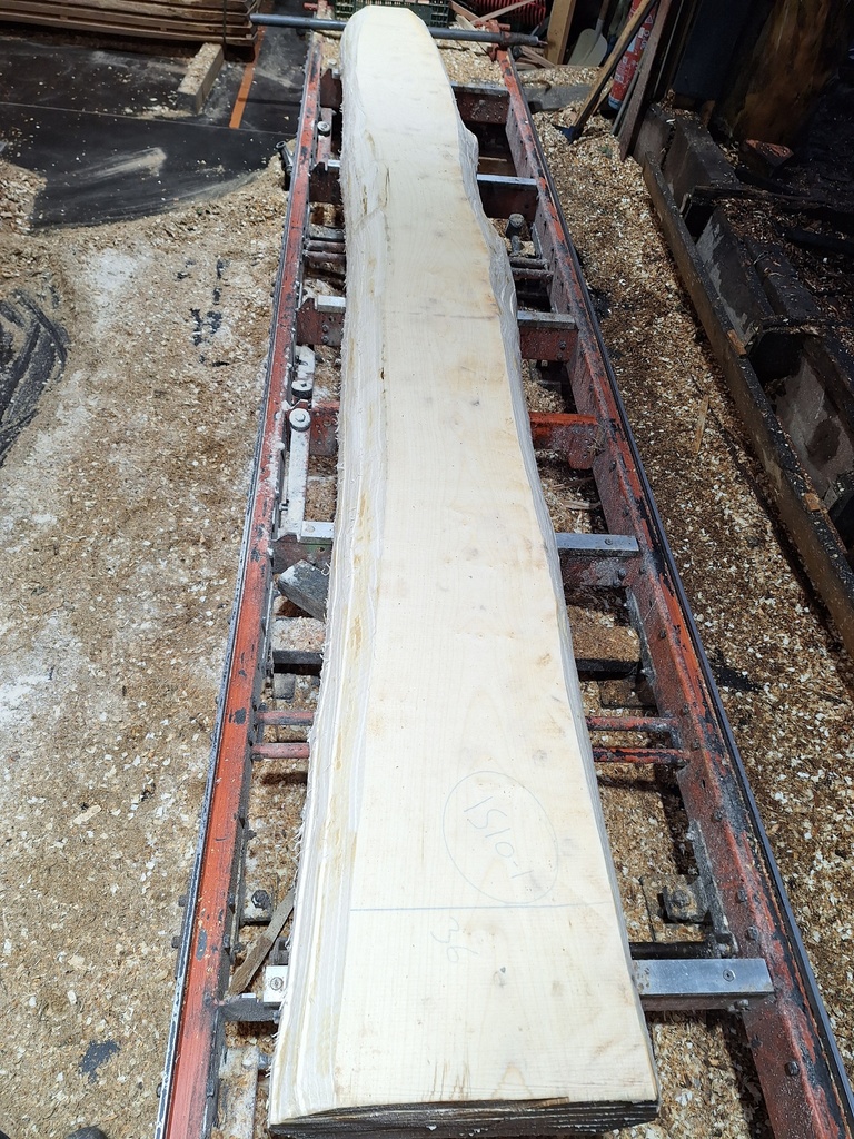 Plateau Erable 43 x 270-360 x 4120 mm de la boule 1510 - 1