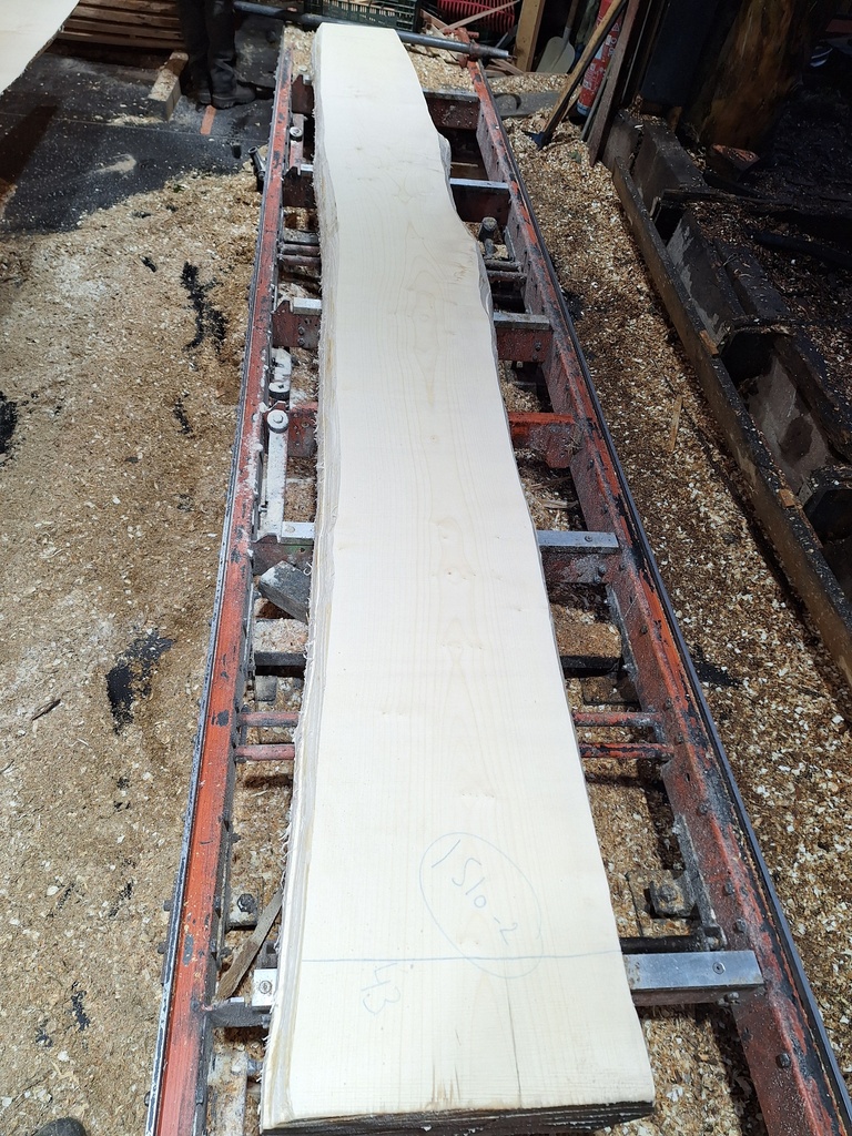 Plateau Erable 43 x 350-430 x 4120 mm de la boule 1510 - 2