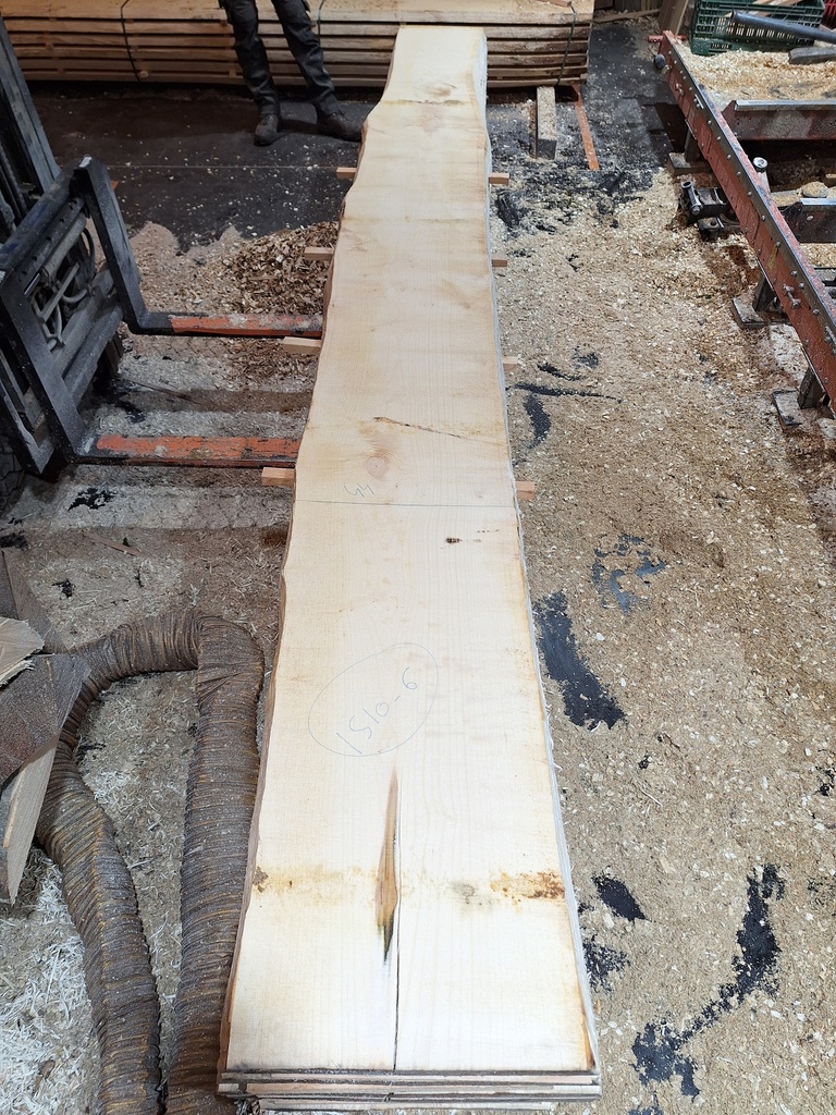 Plateau Erable 43 x 330-440 x 4120 mm de la boule 1510 - 6