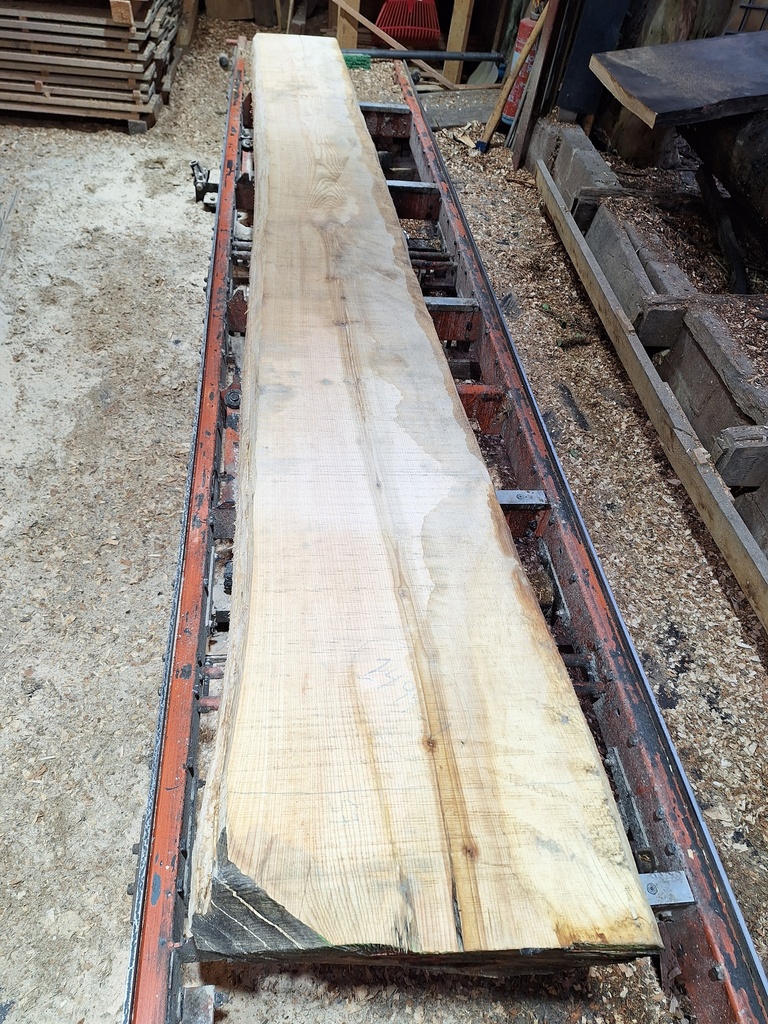 Plateau Frêne 43 x 400-570 x 4050 mm de la boule 1494 - 1