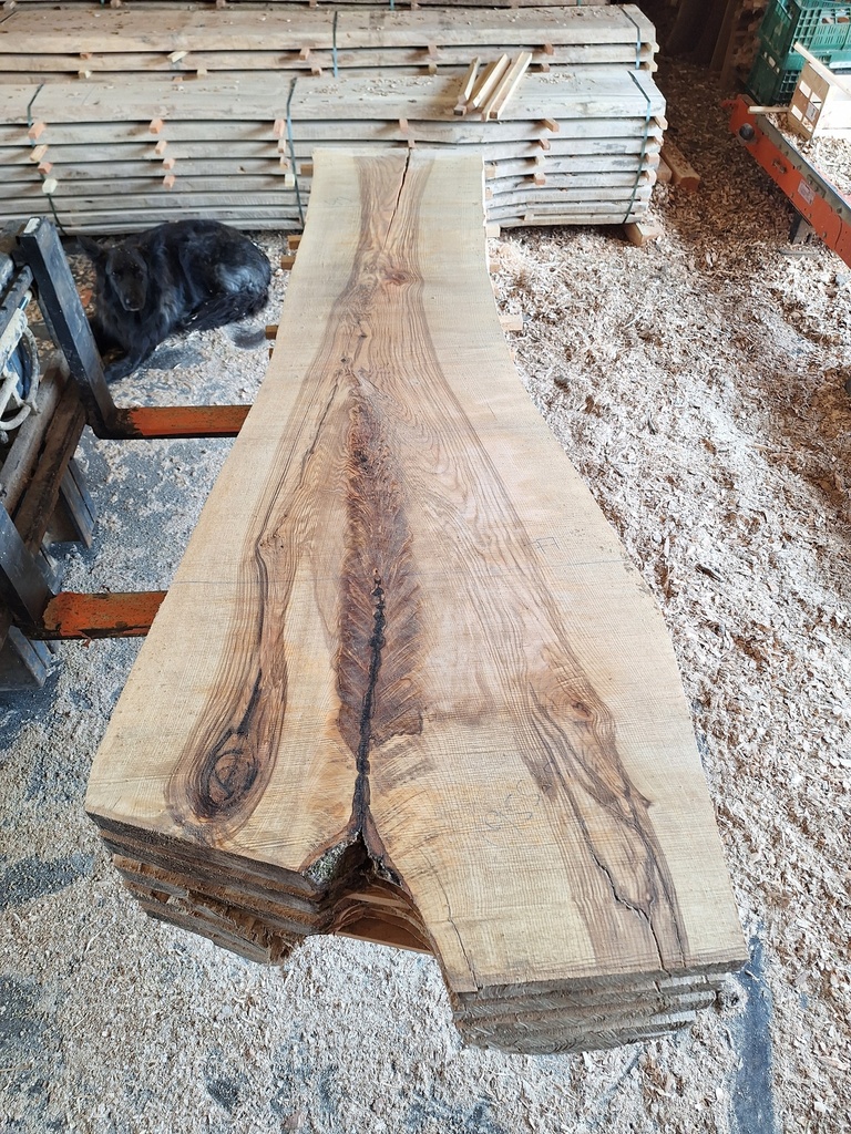 Plateau Frêne 43 x 490-770 x 2300 mm de la boule 955B - 5