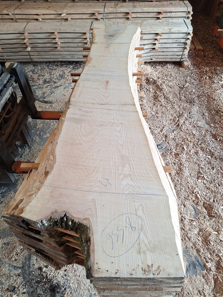 Plateau Frêne 43 x 350-580 x 2300 mm de la boule 955B - 8