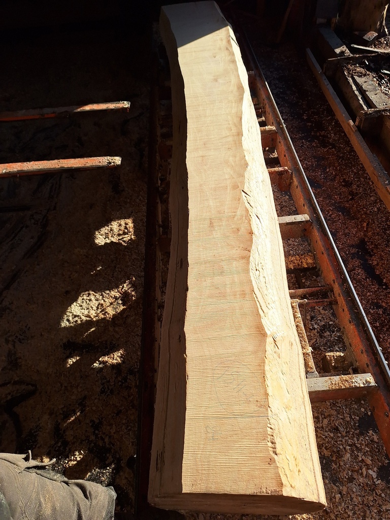 Plateau Erable 53 x 240-460 x 4120 mm de la boule 1511 - 1