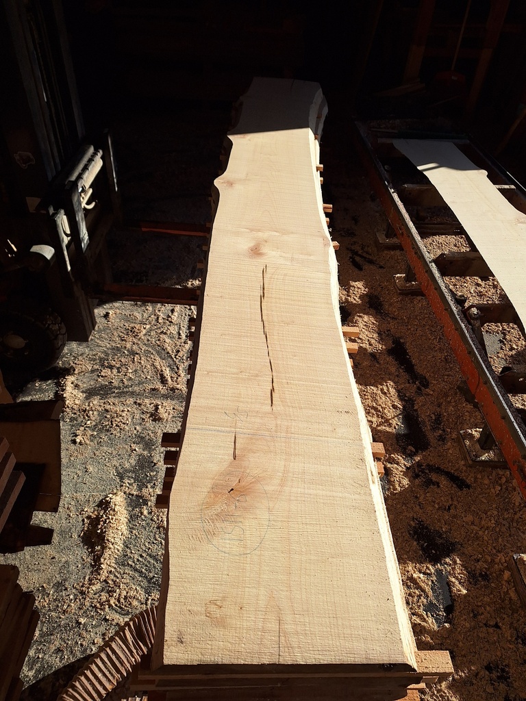 Plateau Erable 53 x 450-490 x 4120 mm de la boule 1511 - 6