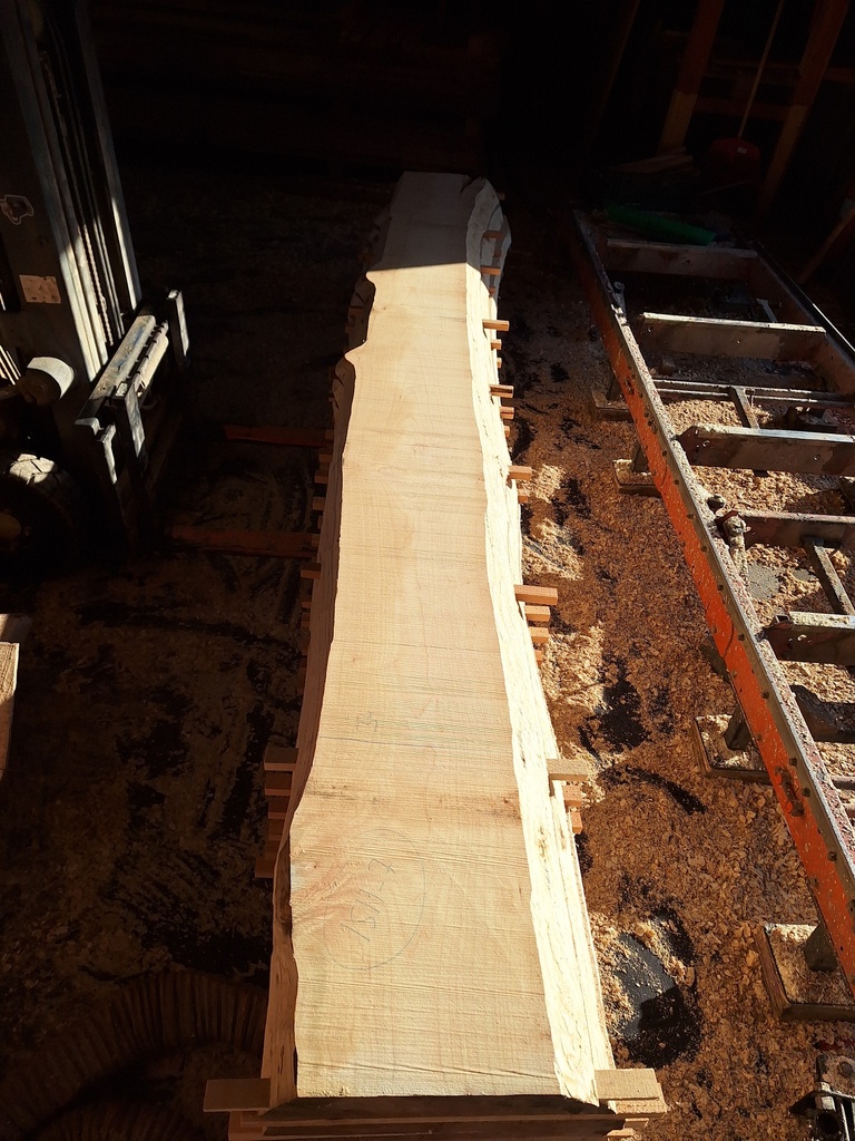 Plateau Erable 53 x 340-360 x 4120 mm de la boule 1511 - 7