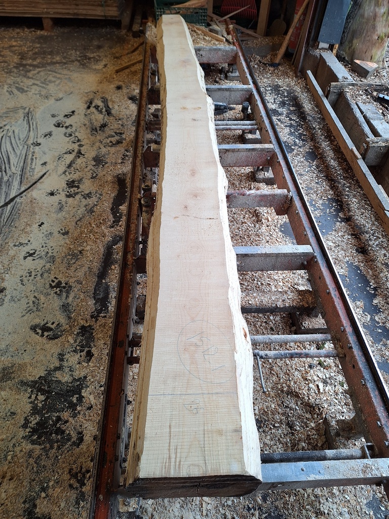 Plateau Erable 33 x 190-260 x 4110 mm de la boule 1512 - 1