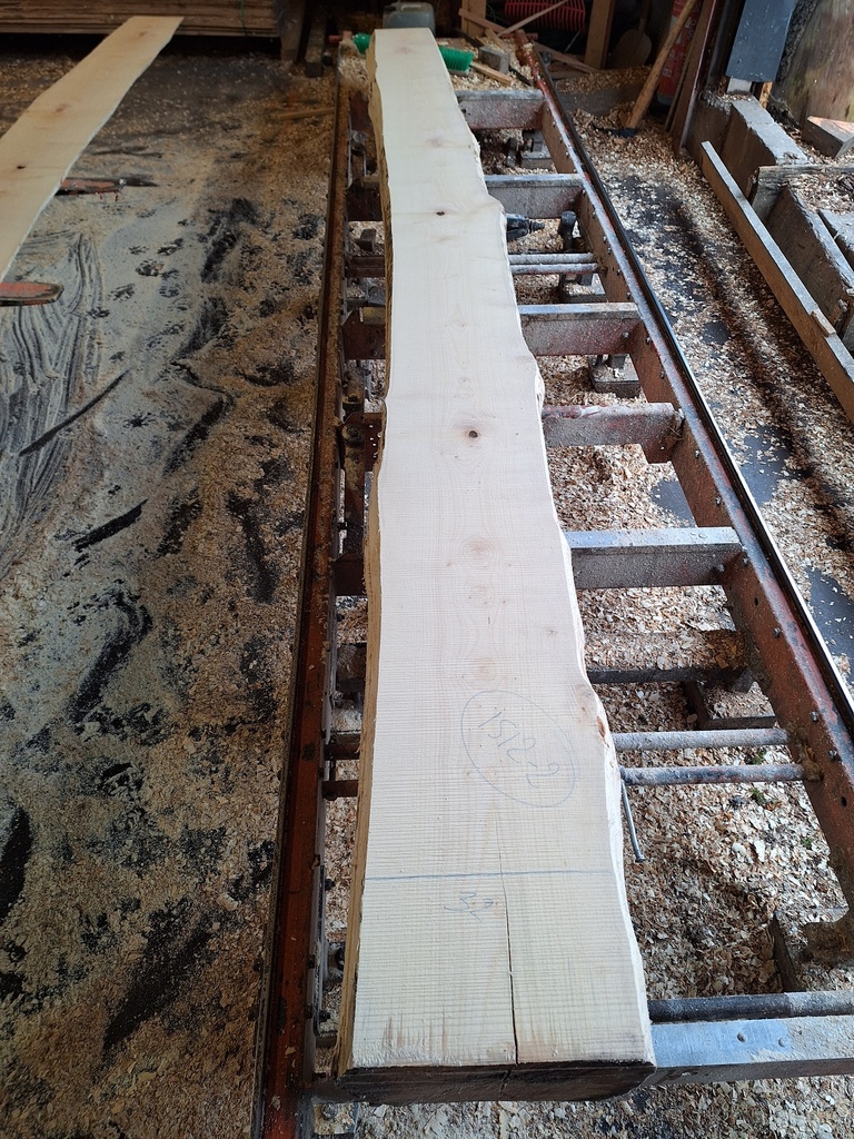 Plateau Erable 33 x 260-320 x 4110 mm de la boule 1512 - 2