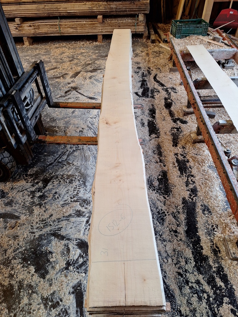 Plateau Erable 33 x 270-310 x 4110 mm de la boule 1512 - 6