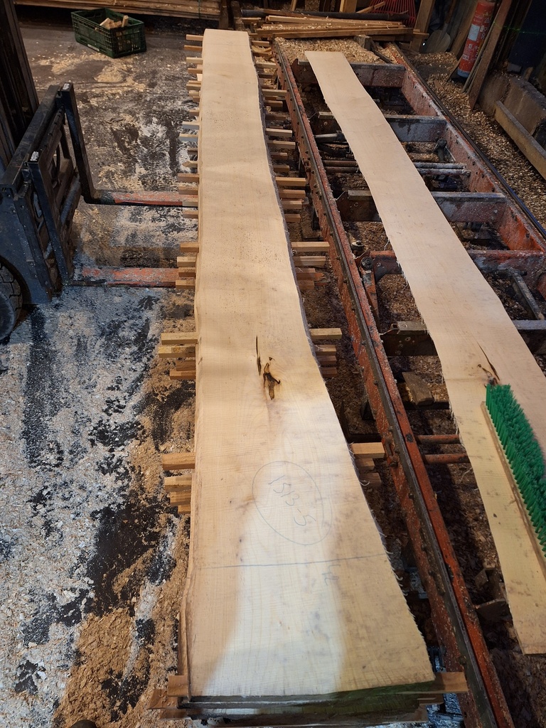 Plateau Erable 43 x 300-420 x 4100 mm de la boule 1513 - 5