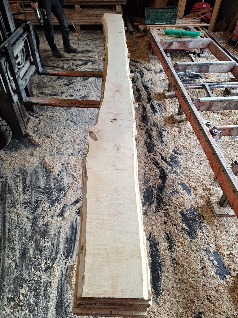 Plateau Erable 33 x 220-270 x 4100 mm de la boule 1515 - 5