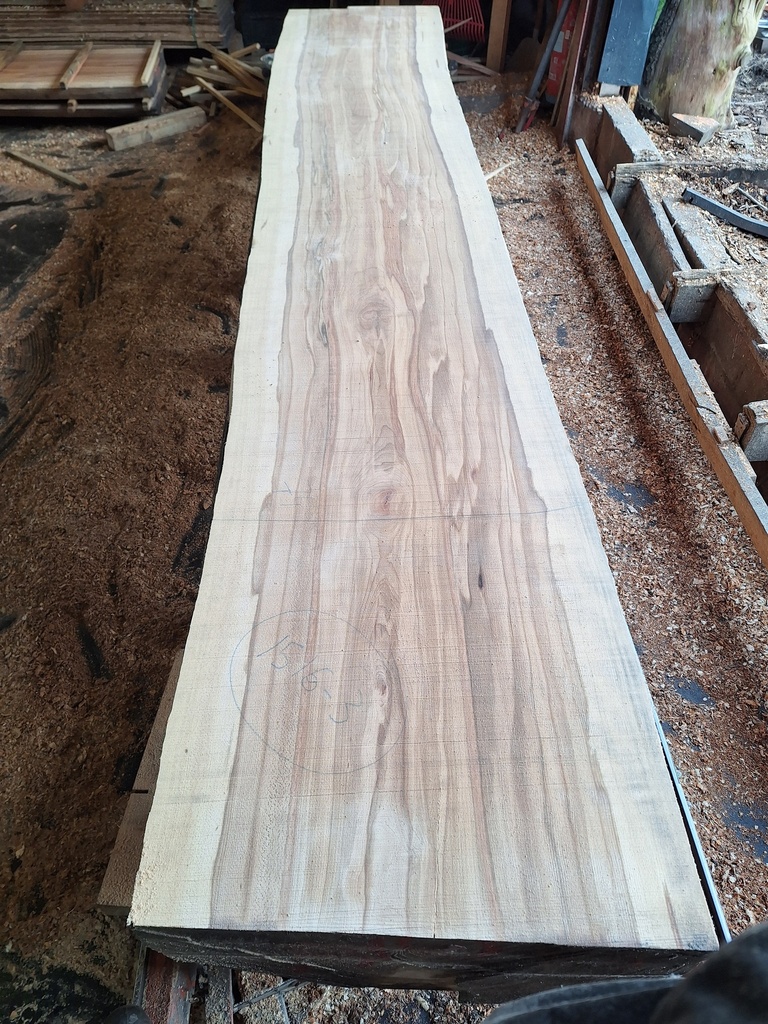 Plateau Hêtre 78 x 740-750 x 4120 mm de la boule 1516 - 3