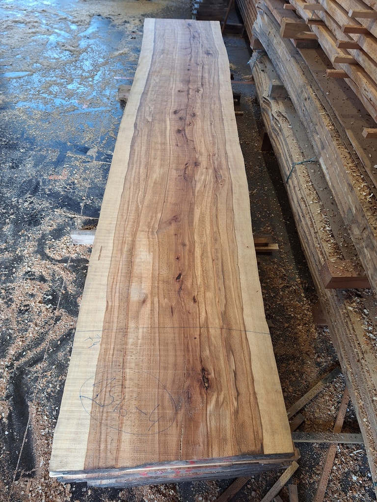 Plateau Hêtre 78 x 740-780 x 4120 mm de la boule 1516 - 4