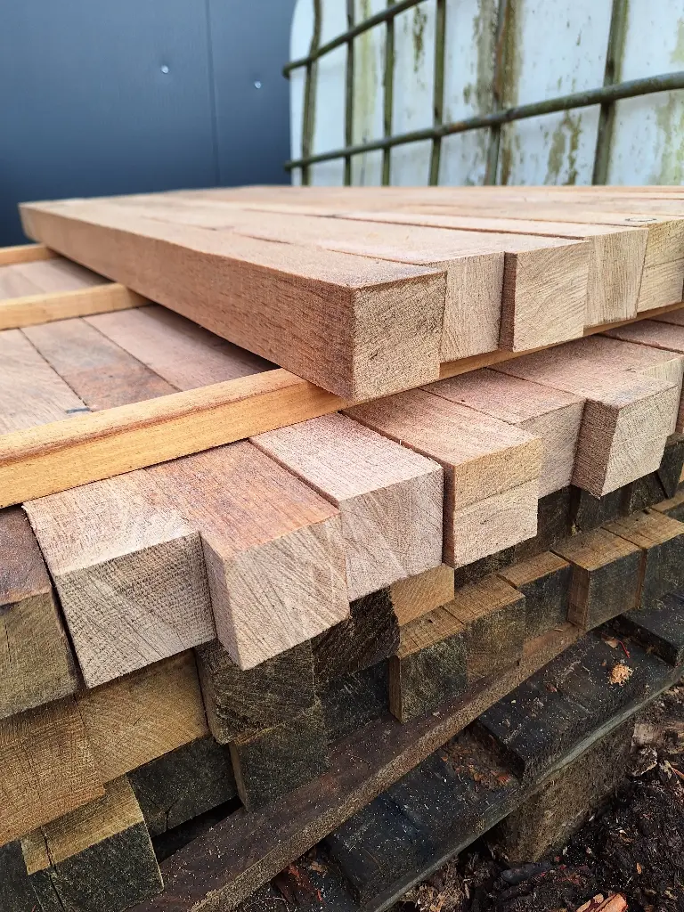 Poteau Chêne Commun - 58 x 58 x 1200