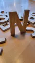Lettre ou chiffre en chêne - 10cm