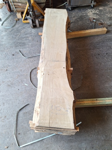 [PL-HET-130-1] Plateau Hêtre 38 x 140-230 x 1810 mm de la boule 130 - 1