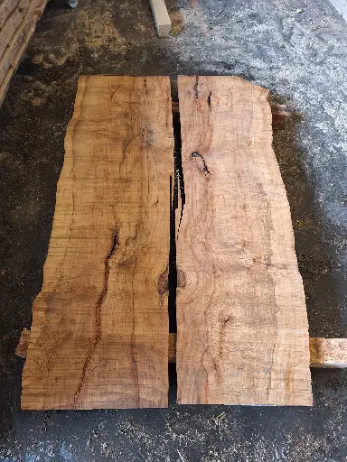 [PL-HET-261-7] Plateau Hêtre 40 x 500-590 x 1930 mm de la boule 261 - 7