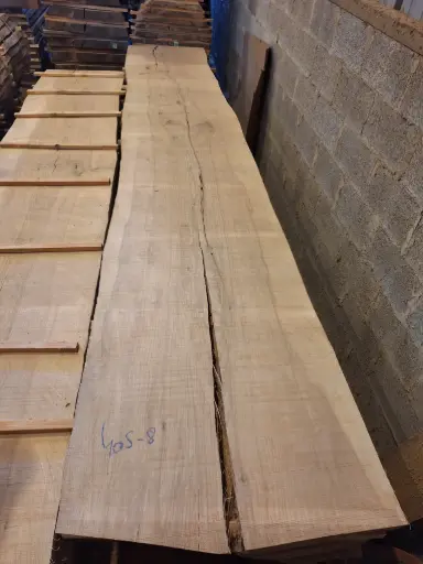 [PL-FRE-405-8] Plateau Frêne 43 x 750-830 x 4050 mm de la boule 405 - 8