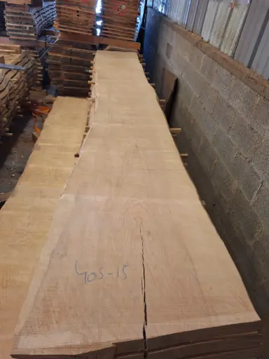 [PL-FRE-405-15] Plateau Frêne 43 x 600-720 x 4050 mm de la boule 405 - 15