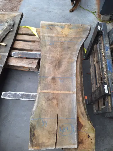 [PL-CHE-489-3] Plateau Chêne Commun 53 x 490-780 x 1730 mm de la boule 489 - 3