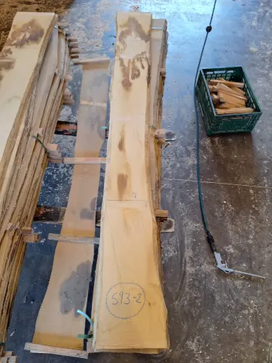 [PL-CHA-593-2] Plateau Chataigner 18 x 200-220 x 2100 mm de la boule 593 - 2