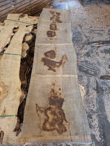 [PL-CHE-657-4] Plateau Chêne Commun 48 x 520-550 x 2050 mm de la boule 657 - 4