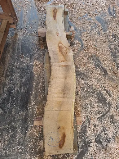 [PL-CHE-694-3] Plateau Chêne Commun 28 x 270-330 x 2030 mm de la boule 694 - 3