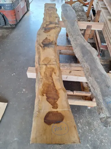 [PL-CHE-705-1] Plateau Chêne Commun 43 x 220-300 x 3000 mm de la boule 705 - 1