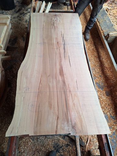 [PL-HET-911-4] Plateau Hêtre 58 x 730-770 x 1780 mm de la boule 911 - 4