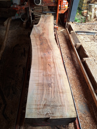 [PL-FRE-932-4] Plateau Frêne 53 x 520-660 x 4040 mm de la boule 932 - 4