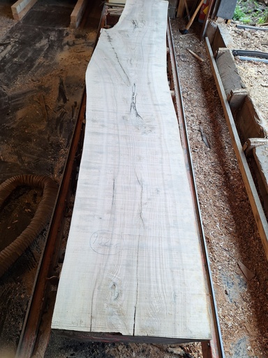 [PL-FRE-932-6] Plateau Frêne 53 x 560-690 x 4040 mm de la boule 932 - 6