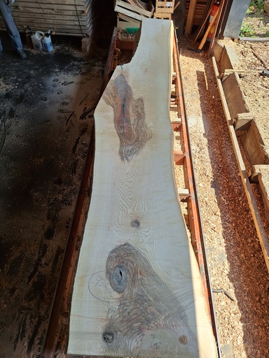 [PL-FRE-938-2] Plateau Frêne 53 x 390-620 x 4000 mm de la boule 938 - 2